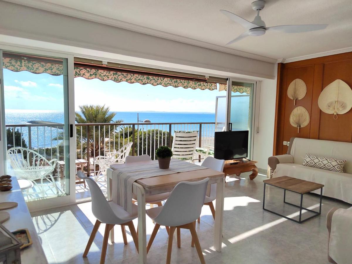 Apartamento Santa Pola Primera Linea De Playa Esterno foto