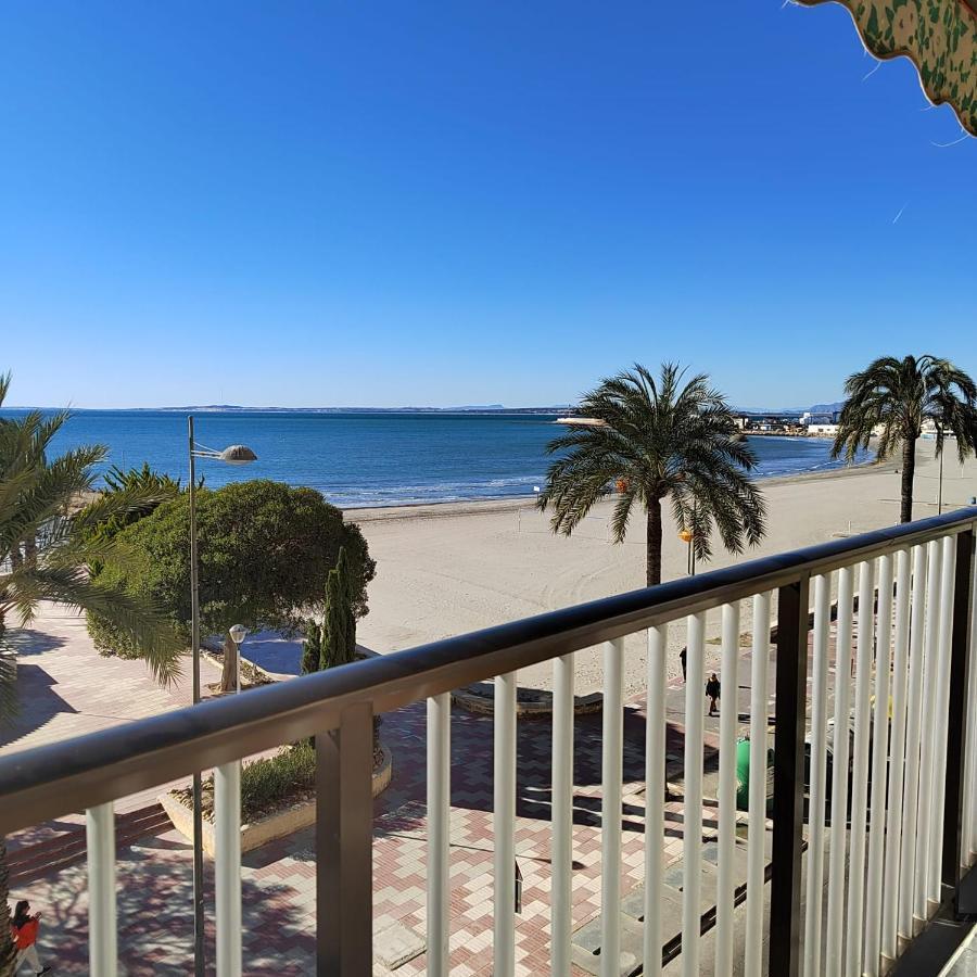 Apartamento Santa Pola Primera Linea De Playa Esterno foto