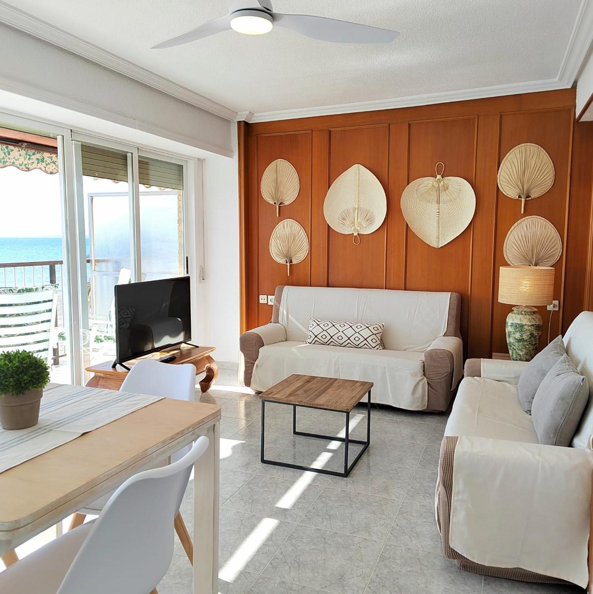 Apartamento Santa Pola Primera Linea De Playa Esterno foto